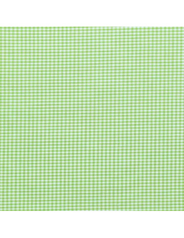 Tessuto Vichy a quadretti piccoli - Verde anice
