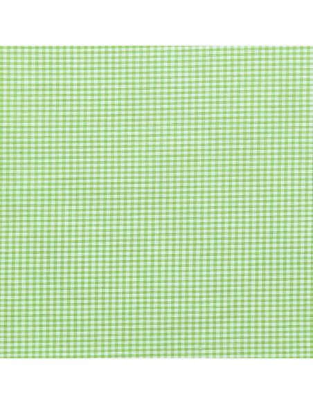 Tessuto Vichy a quadretti piccoli - Verde anice