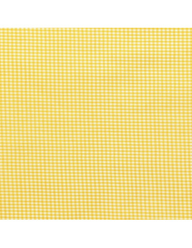 Tessuto Vichy a quadretti piccoli - Giallo