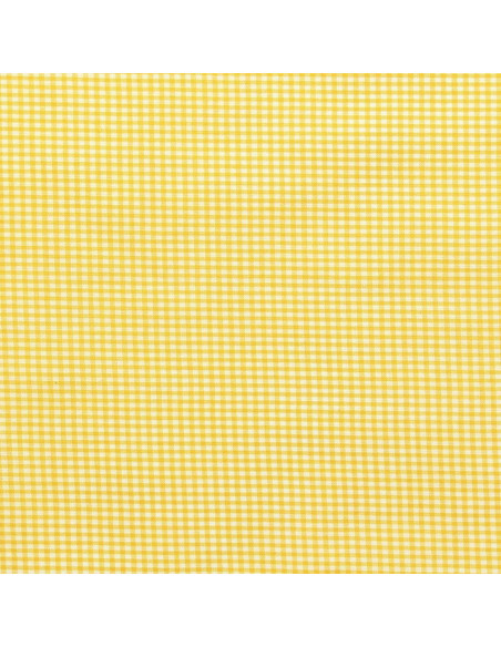 Tessuto Vichy a quadretti piccoli - Giallo