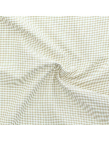 Tessuto Vichy a quadretti - Beige