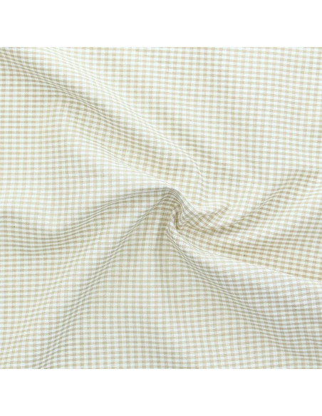 Tessuto Vichy a quadretti - Beige