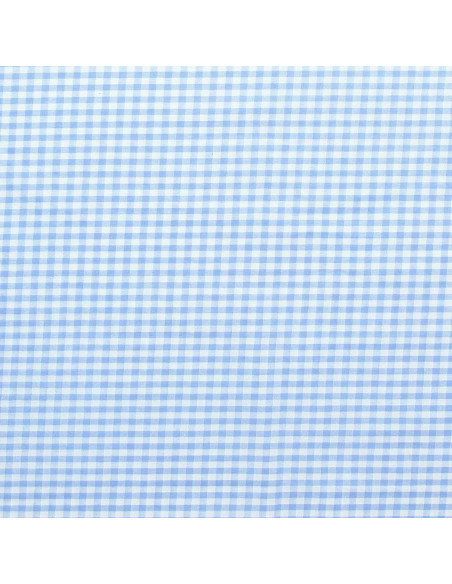 Tessuto Vichy a grandi quadri - Azzurro chiaro