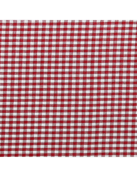 Tessuto Vichy a grandi quadri - Rosso