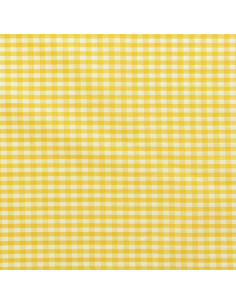 Tessuto Vichy a grandi quadri - Giallo 2