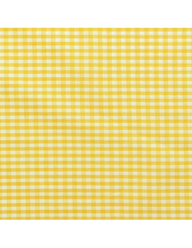 Tessuto Vichy a grandi quadri - Giallo