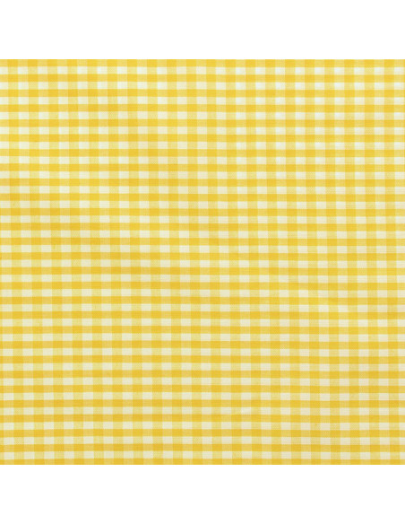Tessuto Vichy a grandi quadri - Giallo