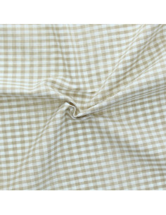 Tessuto Vichy a grandi quadri - Beige