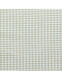 Tessuto Vichy a grandi quadri - Beige 2