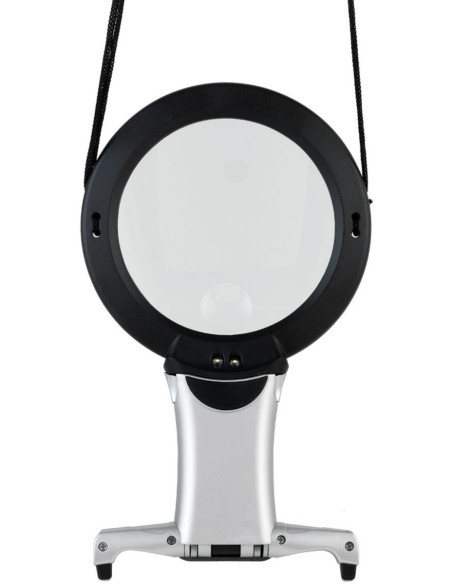 Lente d'ingrandimento a sospensione con illuminazione LED e base Daylight