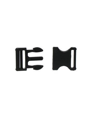Fibbia banana 16 mm - Nero