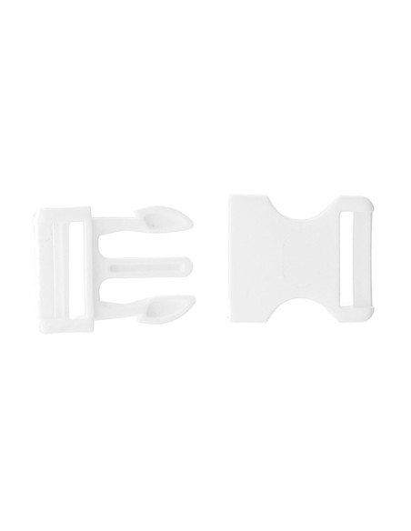 Fibbia banana 25 mm - Bianco