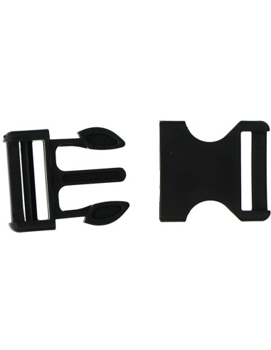 Fibbia banana 30 mm - Nero