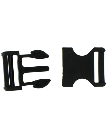 Fibbia banana 30 mm - Nero