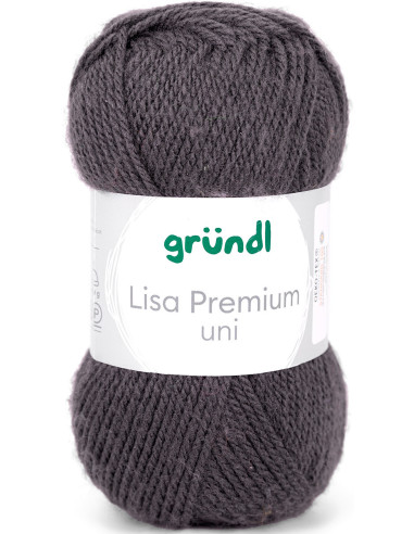 Fil à tricoter Lisa Premium uni Gründl