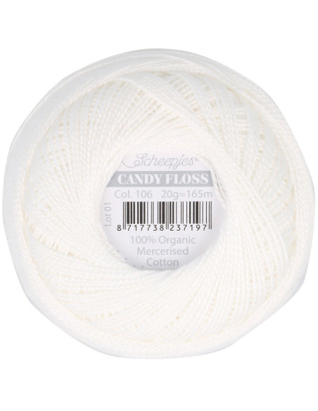 Gomitolo di cotone perlato Scheepjes Candy Floss
