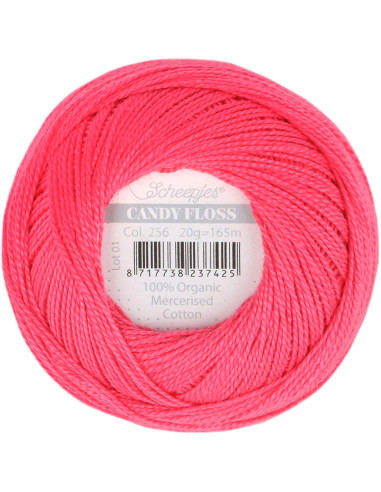 Gomitolo di cotone perlato Scheepjes Candy Floss
