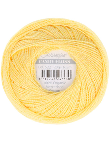 Gomitolo di cotone perlato Scheepjes Candy Floss