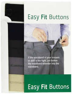 Bottoni estensibili Easy Fit per pantaloni e gonne