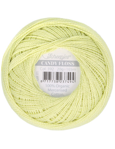 Gomitolo di cotone perlato Scheepjes Candy Floss