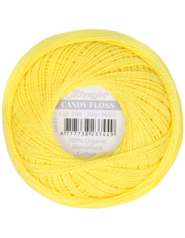 Gomitolo di cotone perlato Scheepjes Candy Floss