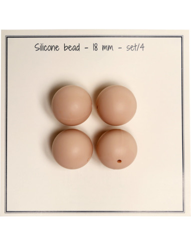 Perle in silicone da 18 mm per sonagli, clip per ciuccio bebé