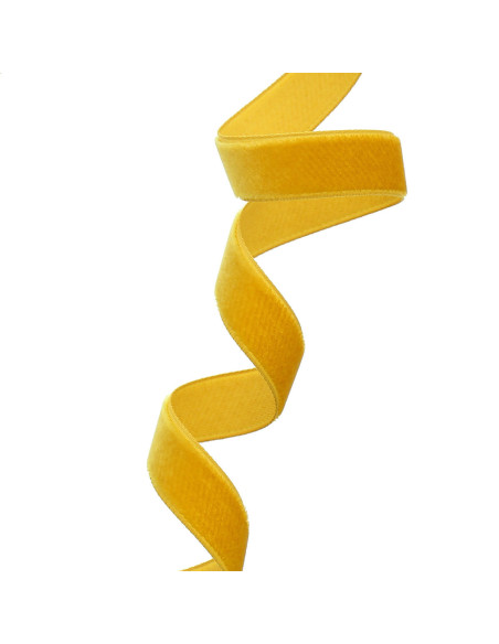Nastro di velluto - Giallo senape