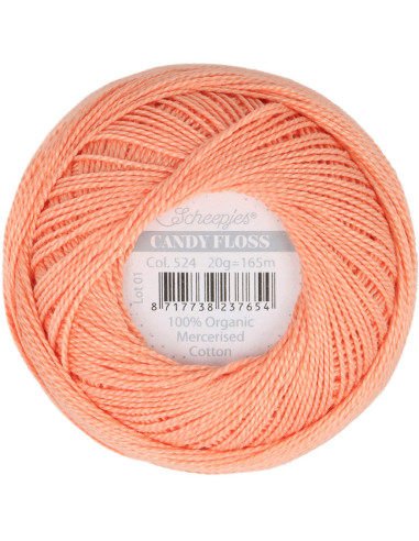 Gomitolo di cotone perlato Scheepjes Candy Floss