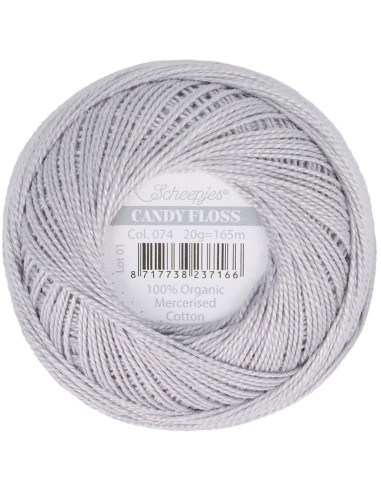 Gomitolo di cotone perlato Scheepjes Candy Floss