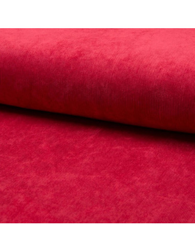 Tessuto velluto a coste - Rosso