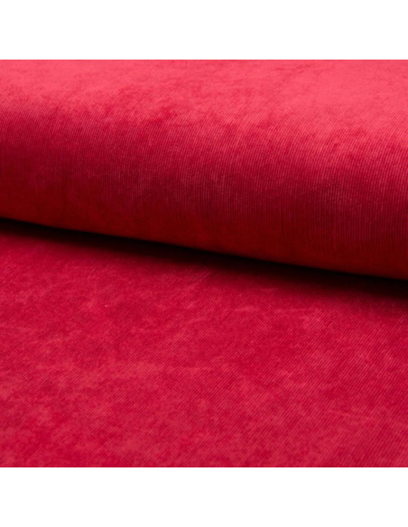 Tessuto velluto a coste - Rosso