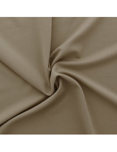 Tessuto gabardine stretch - Beige scuro