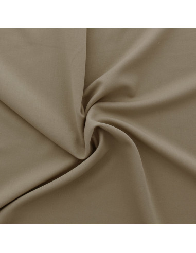 Tessuto gabardine stretch - Beige scuro
