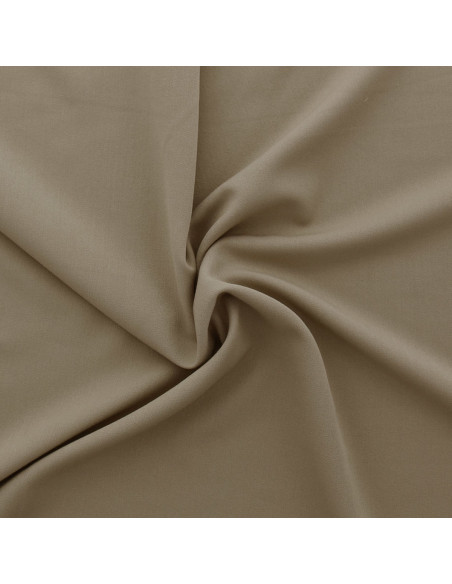 Tessuto gabardine stretch - Beige scuro