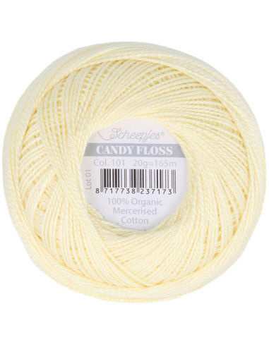 Gomitolo di cotone perlato Scheepjes Candy Floss
