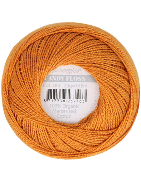 Gomitolo di cotone perlato Scheepjes Candy Floss