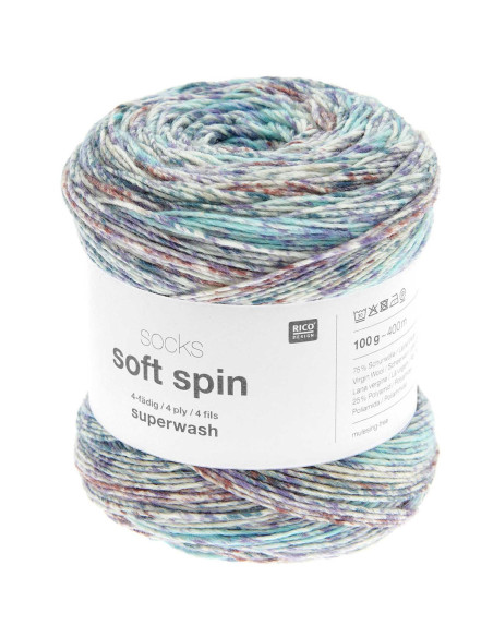 Filato per calze Soft Spin Rico Design