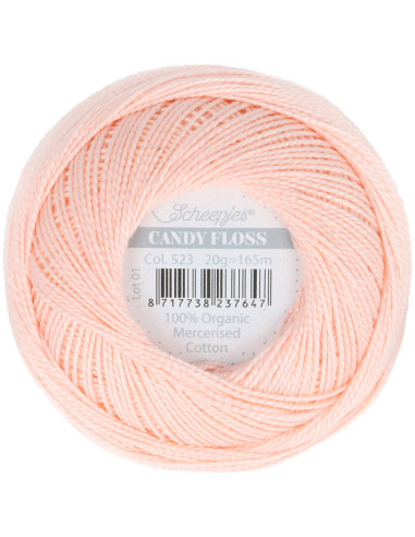 Gomitolo di cotone perlato Scheepjes Candy Floss