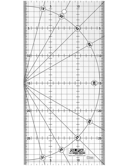 Regola per trapuntatura Olfa 15 cm x 30 cm