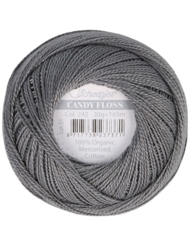 Gomitolo di cotone perlato Scheepjes Candy Floss