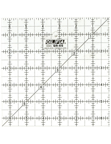 Regola patchwork Olfa 6.5 x 6.5 pollici