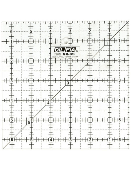 Regola patchwork Olfa 6.5 x 6.5 pollici