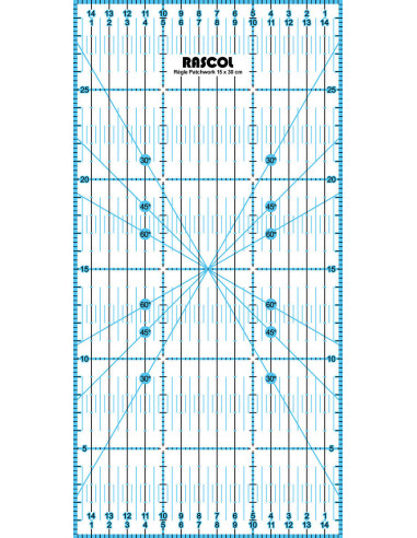 Righello patchwork Rascol 15 x 30 cm