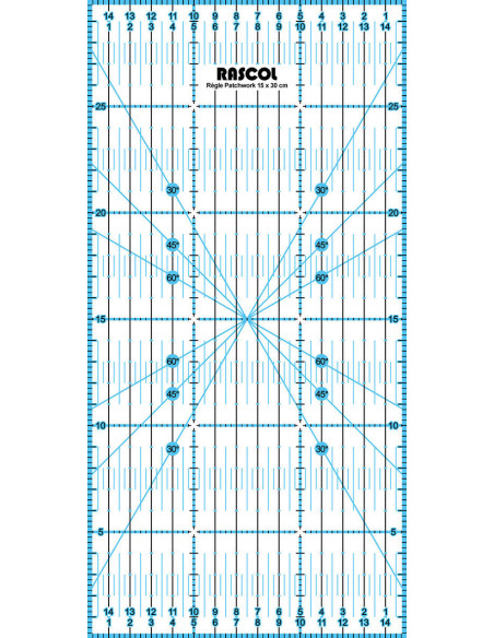 Righello patchwork Rascol 15 x 30 cm