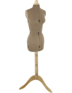 Manichino sartoriale Lady Valet Deluxe Caramello taglia 36 / 44