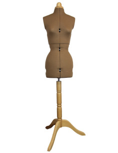 Manichino sartoriale Lady Valet Deluxe Caramello taglia 44 / 50