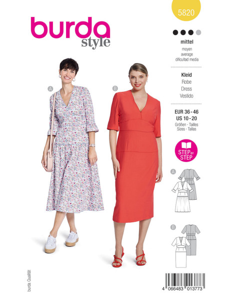 Modello di abito - Burda 5820