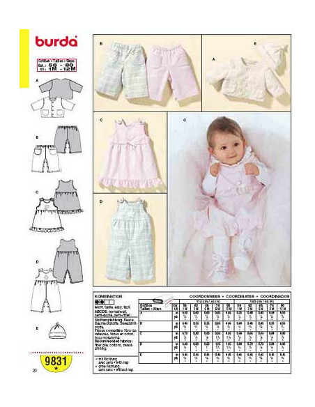 Modello completo - Burda 9831