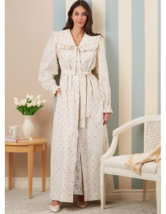 Modello di vestaglia, cintura da annodare e camicia da notte - McCall's 8381