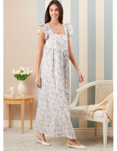Modello di vestaglia, cintura da annodare e camicia da notte - McCall's 8381